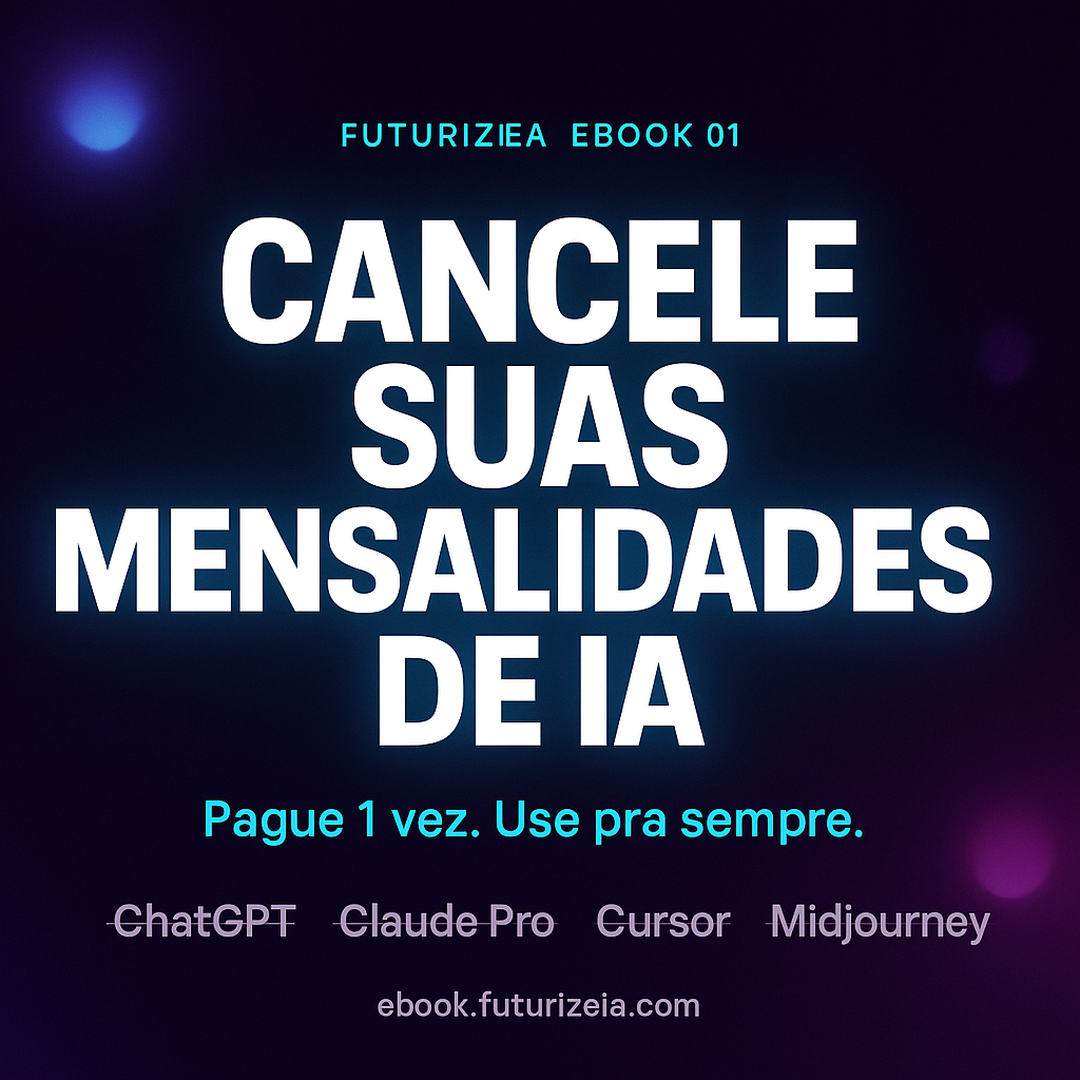 Capa do ebook Cancele Suas Mensalidades de IA